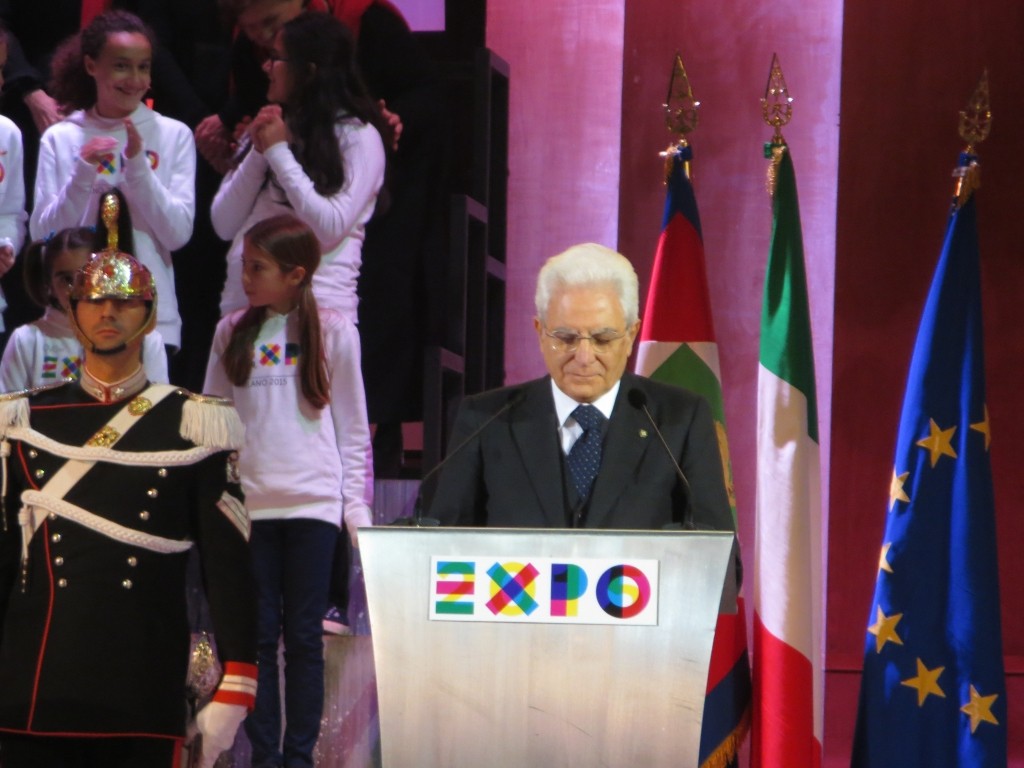 Sergio Mattarella Expo 2015 e la cerimonia di chiusura