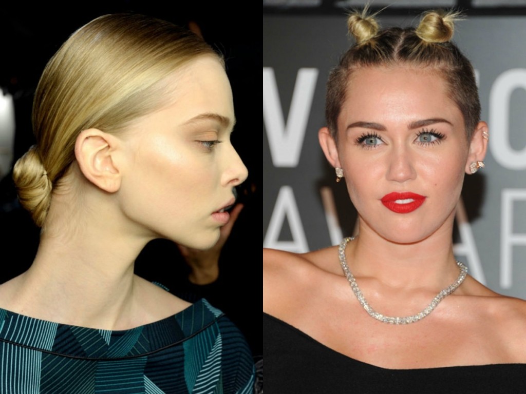 Acconciature per Capodanno - micro chignon