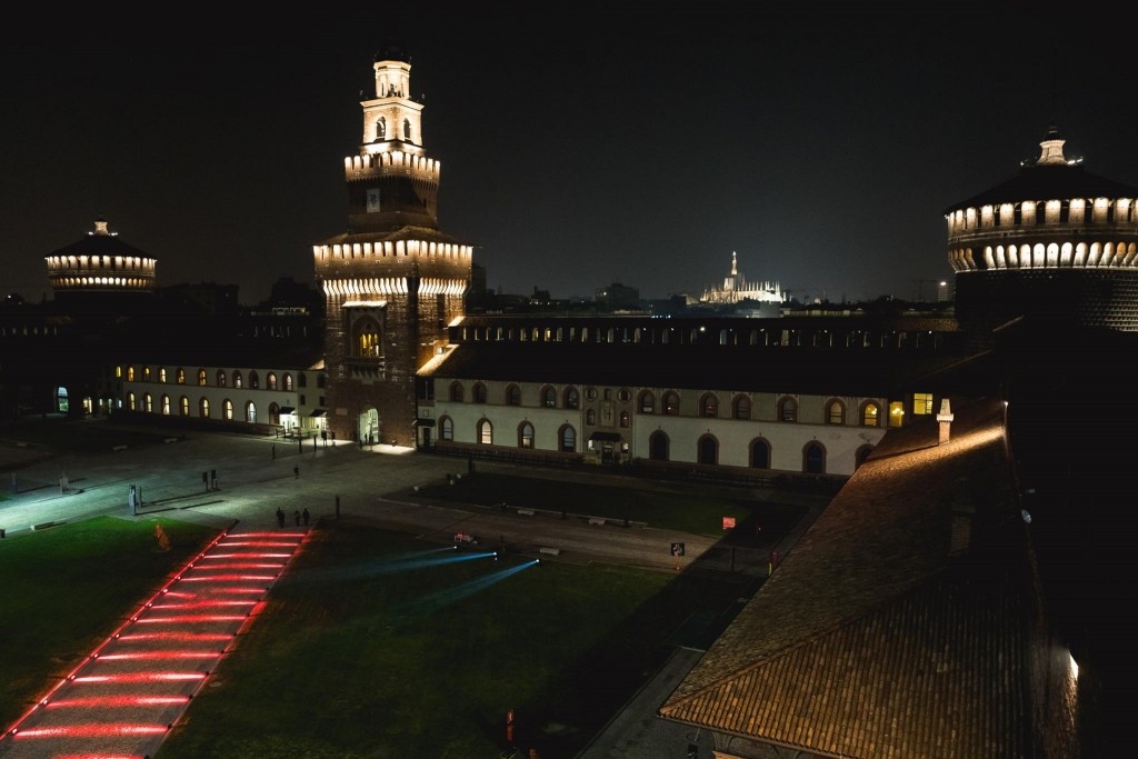 dalle merlate del Castello Sforzesco