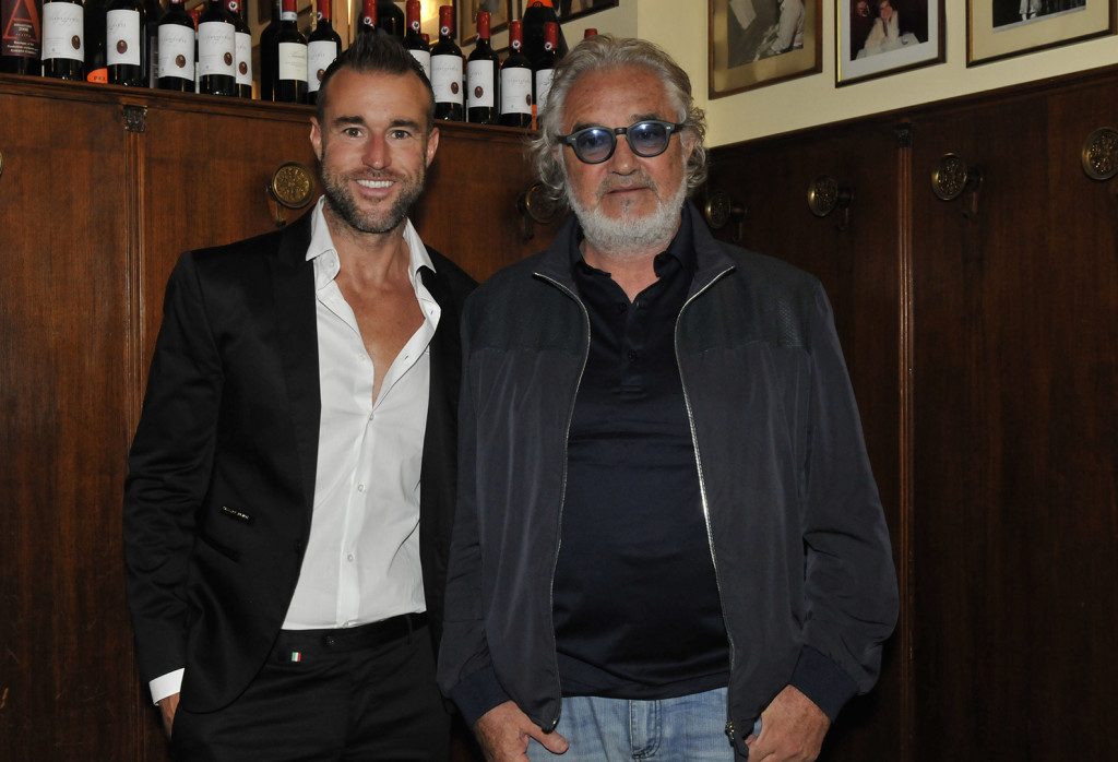 Philipp Plein con Flavio Briatore 