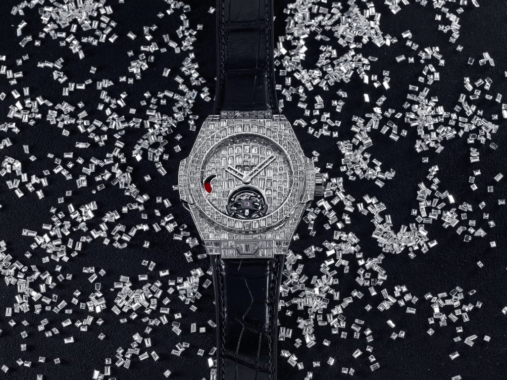 big bang tourbillon croco high jewellery